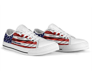 Special White Red Hand Painted Shoes AF1209