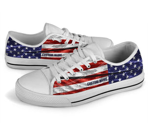 Special White Red Hand Painted Shoes AF1209